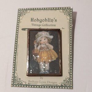 Bruce Elsass - Halloween Style Pin - Girl in Yellow Dress - Bethany Lowe